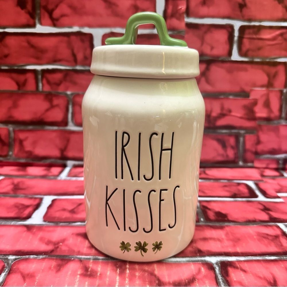Rae Dunn Irish Kisses ceramic cream canister